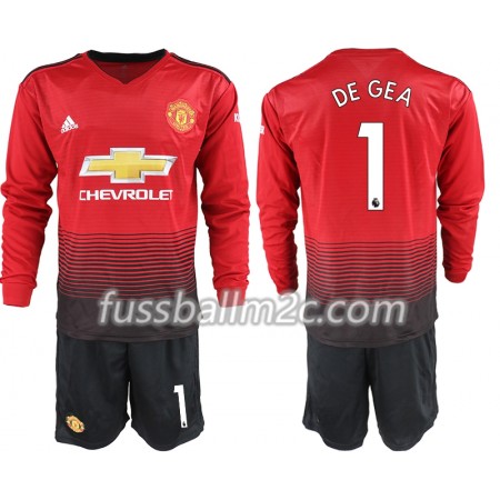 Fußballtrikots Manchester United DE GEA 1 Kinder Heim Trikotsatz 2018-2019 Langarm Fußballtrikots Manchester United DE GEA 1 Kinder Heim Trikotsatz 2018-2019 Langarm